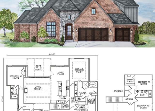 Property at 3070 Plan, Claremore, OK 74017, 4 beds, 3.5 baths