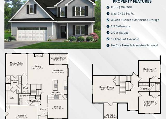 Property at The Clark Plan, Smithfield, NC 27577, 3 beds, 2.5 baths