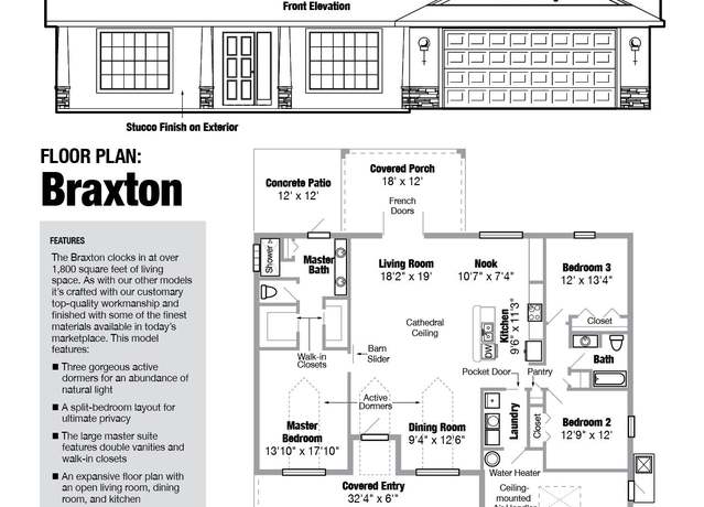 Property at Braxton Plan, Citrus Springs, FL 34434, 3 beds, 2 baths
