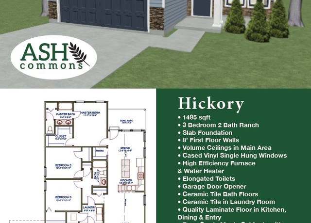 Property at Hickory Plan, 4m67to Hobart, IN 46452, 3 beds, 3 baths