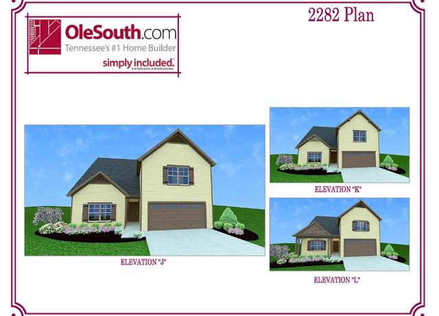 Property at 2282 Elevation JKL Plan, Manchester, TN 37355, 4 beds, 3 baths