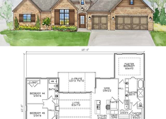 Property at 2500 Plan, Claremore, OK 74017, 4 beds, 2.5 baths