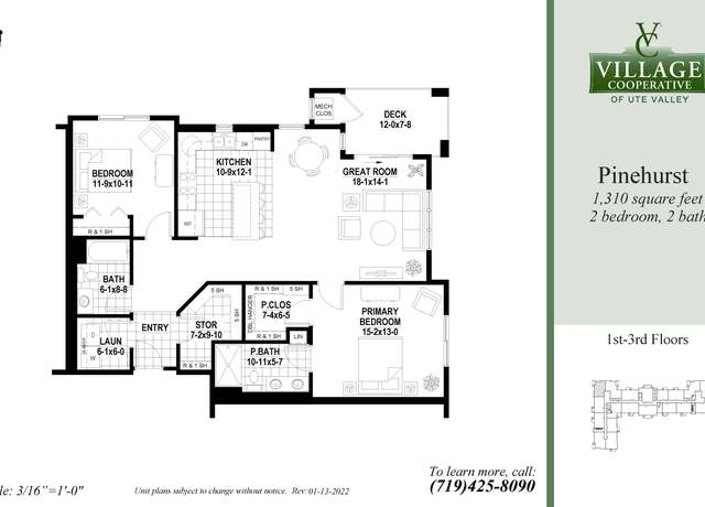 Property at Pinehurst Plan, Colorado Springs, CO 80919, 2 beds, 2 baths