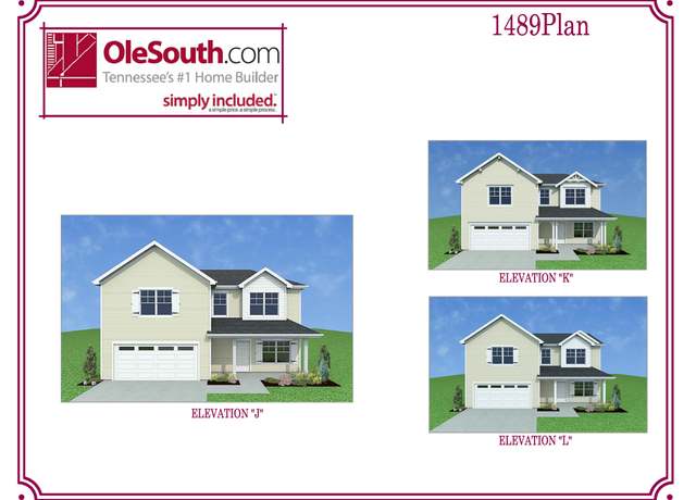 Property at 1489 Elevation JKL Plan, Manchester, TN 37355, 3 beds, 2.5 baths