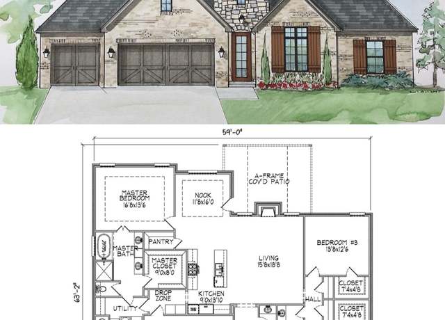 Property at 2239 Plan, Claremore, OK 74017, 3 beds, 2.5 baths