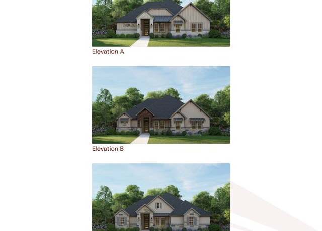 Property at Burr Oak Plan, Floresville, TX 78114, 4 beds, 3.5 baths