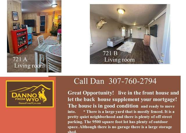 Property at 721 Mill St, Laramie, WY 82072, 5 beds, 2 baths