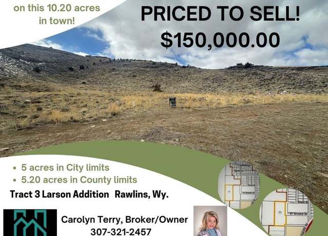 Property at Trach 3 H. Larsen, Rawlins, WY 82301