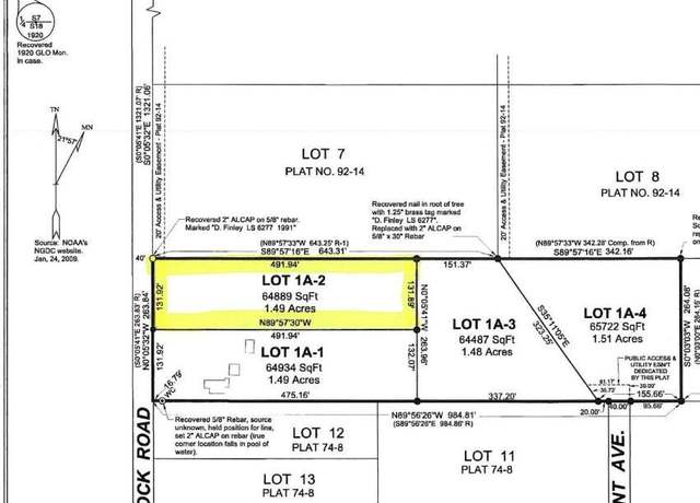 Property at NHN Legal Address Only Lot 1A2 Plat 2009-21, Gustavus, AK 99826