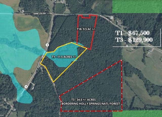 Property at Chilli Creek Road Rd, Hickory Flat, MS 38633
