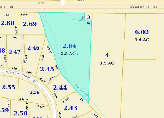 Property at 2.5 ac Chesterville Rd, Tupelo, MS 38804