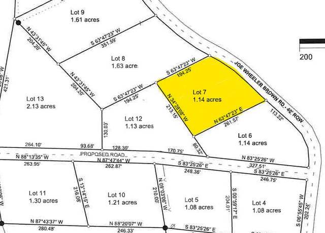 Property at Lot 7 Joe Wheeler Brown Rd, Fulton, MS 38843