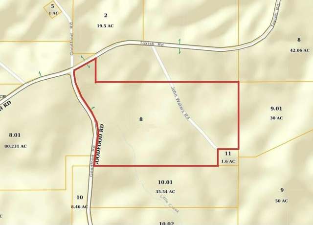 Property at Toxish & Goodfood Rd, Pontotoc, MS 38863