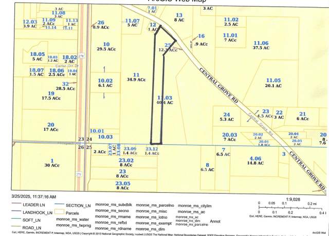 Property at Central Grove Rd, Nettleton, MS 38858