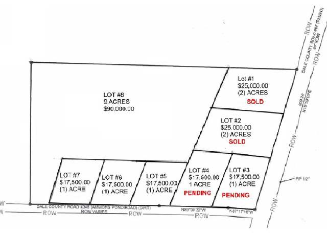 Property at LOT 6 - 1 Acre Ammons Pond Rd, Midland City, AL 36350