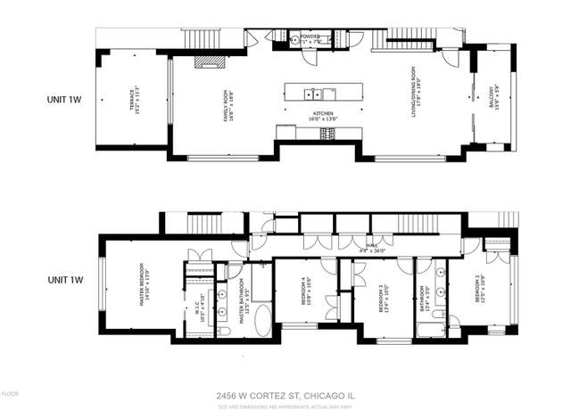 Property at 2456 W Cortez St Unit 1W, Chicago, IL 60622, 4 beds, 2.5 baths