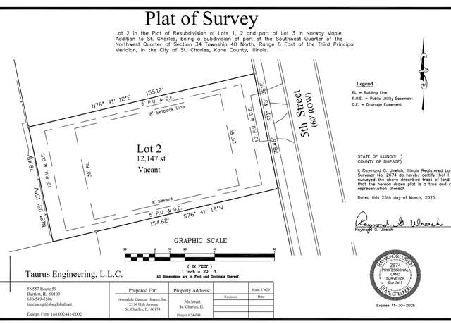 Property at Lot 2 in Block 2 Norway Maple Addition to St. Charles, St. Charles, IL 60174