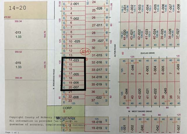 Property at Lots 14-20 Ringwood Rd, Mccullom Lake, IL 60050