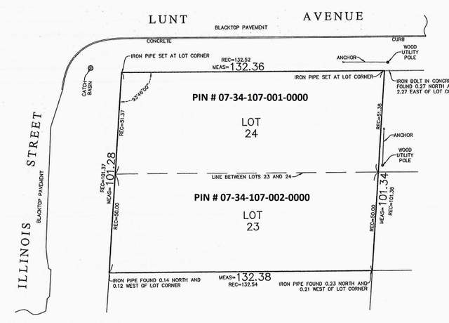 Property at Lot 23 and 24 Illinois St & Lunt Ave, Schaumburg, IL 60193