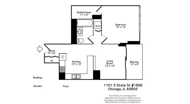 Photo of 1101 S State St #1806, Chicago, IL 60605