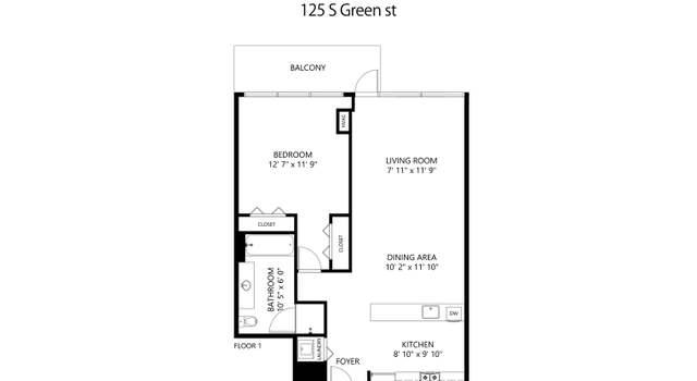 Photo of 125 S Green St Unit 1009A, Chicago, IL 60607