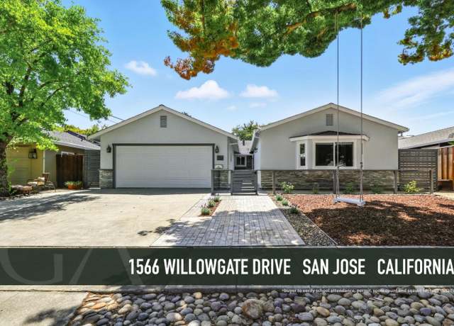 Property at 1566 Willowgate Dr, San Jose, CA 95118, 4 beds, 3 baths