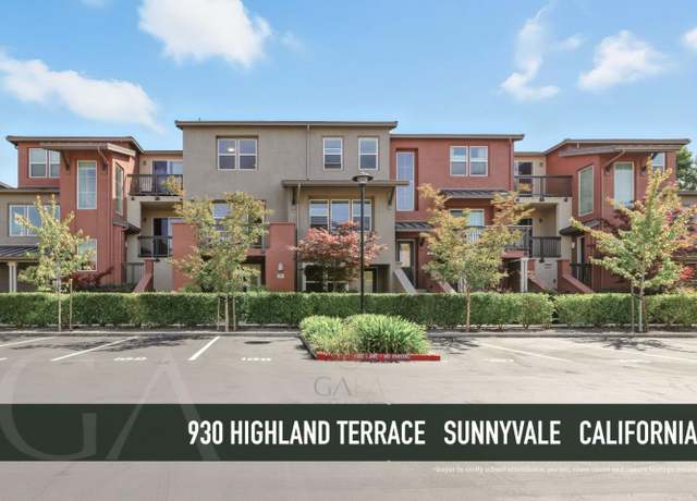 Property at 930 Highland Ter, Sunnyvale, CA 94085, 2 beds, 2.5 baths