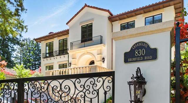 Property at 830 Bromfield Rd, SAN MATEO, CA 94402, 4 beds, 5 baths