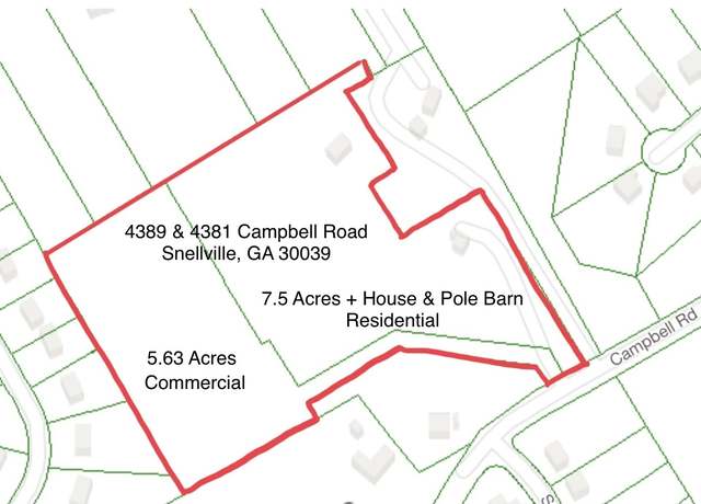 Property at 4389 & 4381 Campbell Rd, Snellville, GA 30039, 3 beds, 1 bath