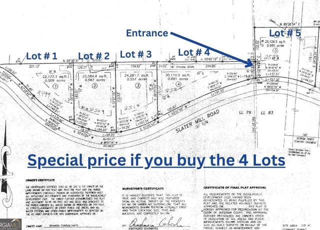 Property at 2519 Slater Mill Rd, Douglasville, GA 30135