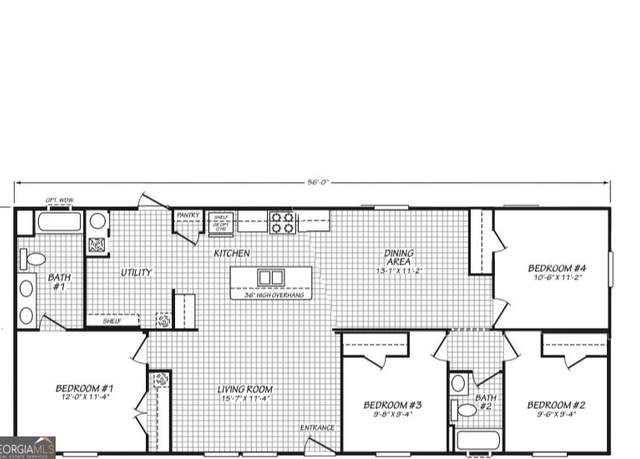 Property at 344 Deer Chase Dr, Canon, GA 30520, 4 beds, 2 baths
