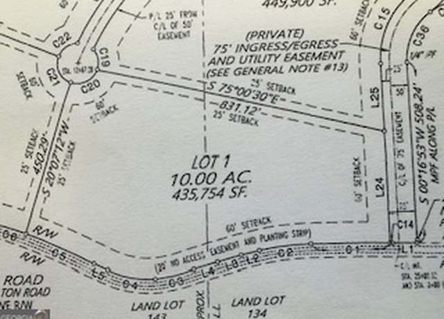 Property at 0000 Hamilton Mill Rd Lot 1, Chattahoochee Hills, GA 30268