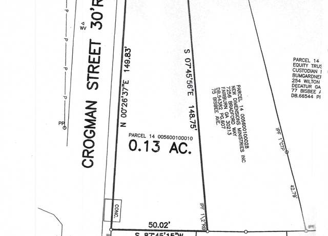 Property at 0 Crogman St SE, Atlanta, GA 30315