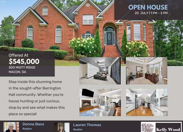 Property at 300 Misty Rdg, Macon, GA 31220, 5 beds, 3 baths