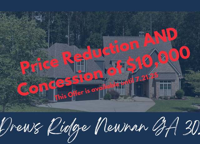 Property at 201 Drews Ridge Dr, Newnan, GA 30263, 4 beds, 4 baths