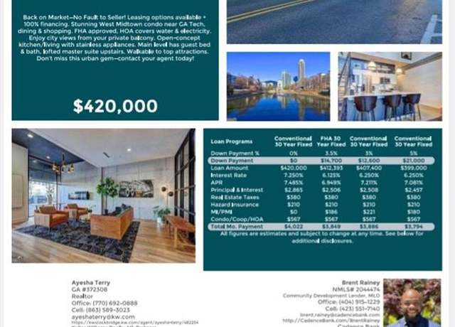 Property at 260 18th St NW #10302, Atlanta, GA 30363, 2 beds, 2 baths