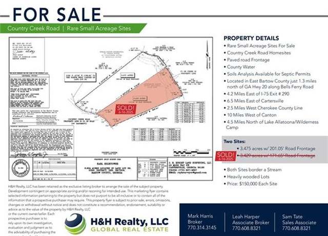 Property at 0 Country Creek Rd, White, GA 30184