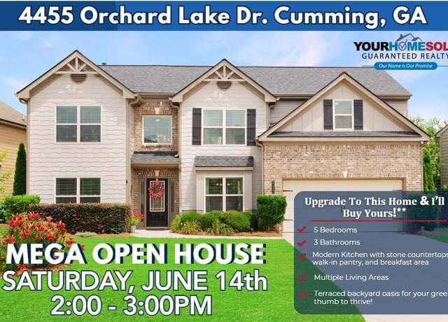 Property at 4455 Orchard Lake Dr, Cumming, GA 30028, 5 beds, 3 baths