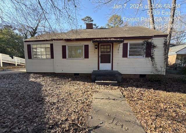 Property at 5039 East St, Forest Park, GA 30297, 3 beds, 1 bath