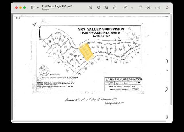 Property at 0 W Sugarbush Dr, Sky Valley, GA 30537