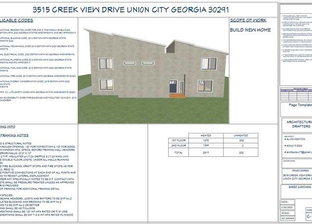 Property at 3515 Creekview Dr, Union City, GA 30291, 4 beds, 3.5 baths