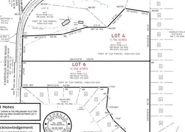 Property at 300 Cassville White Lot 6 Rd, Cartersville, GA 30121