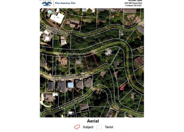 Property at 4410 SW Hewett Blvd W, Portland, OR 97221