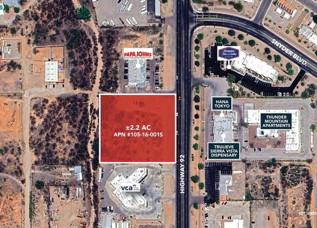 Property at 2acres S Hwy 92 & Snyder Blvd -- Unit -, Sierra Vista, AZ 85635