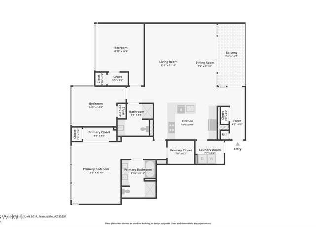 Property at 7121 E Rancho Vista Dr #5011, Scottsdale, AZ 85251, 3 beds, 2 baths