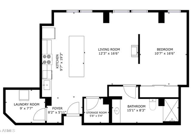 Property at 535 W Thomas Rd #407, Phoenix, AZ 85013, 1 bed, 1 bath