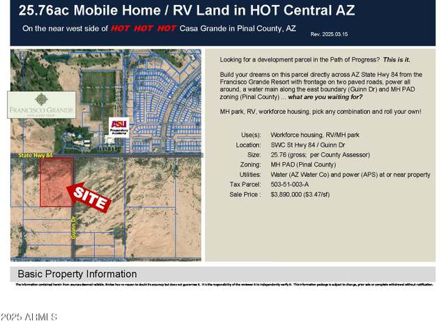 Property at 0 W Gila Bend Hwy Unit -, Casa Grande, AZ 85193