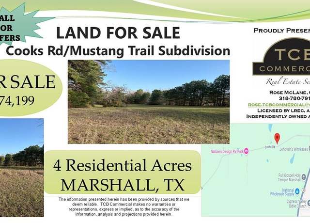 Property at TBD Cooks Rd, Marshall, TX 75672
