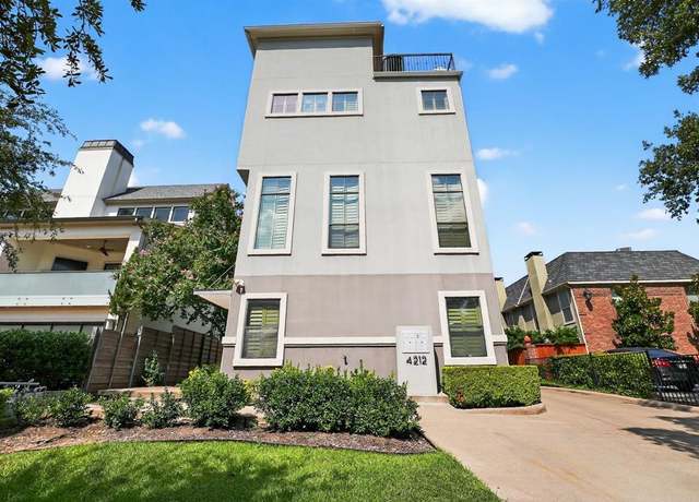 Property at 4212 Bowser Ave Unit C, Dallas, TX 75219, 3 beds, 4.5 baths