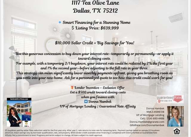 Property at 1117 Tea Olive Ln, Dallas, TX 75212, 3 beds, 3.5 baths
